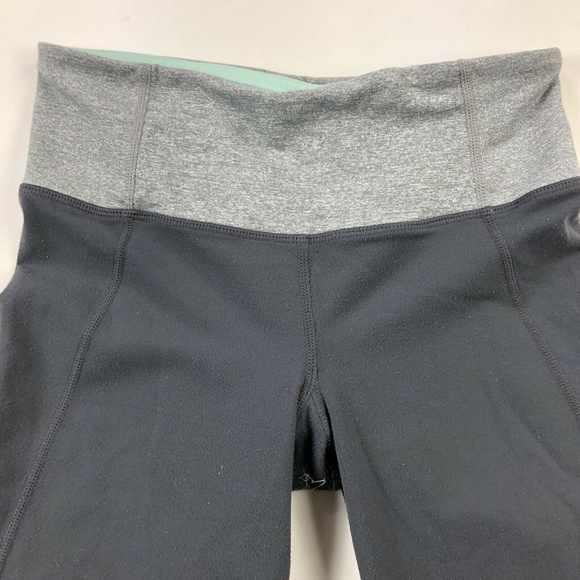 Lululemon Gather & Crow Crop Leggings Slit Leg - Picture 3 of 5